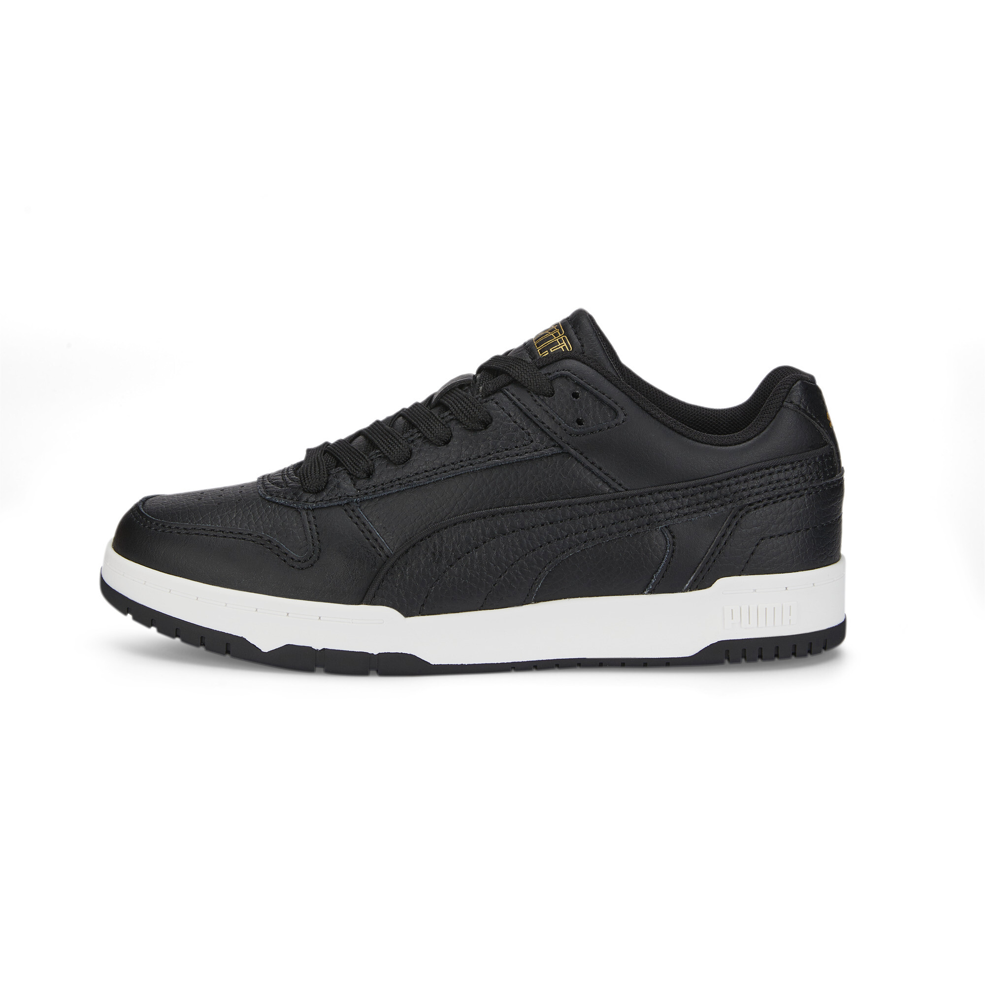 Puma RBD Game Low Sneakers Teenager Schuhe Für Herren Für Damen Für Kinder | Mit Plain | Black/Black/Gold | Größe: 37.5