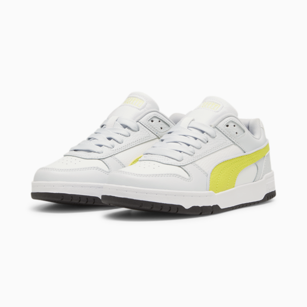 RBD Game Low Sneakers Youth, Silver Mist-Lime Sheen-PUMA Black, large-ZAF
