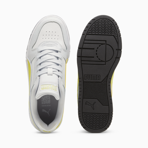 RBD Game Low Sneakers Youth, Silver Mist-Lime Sheen-PUMA Black, large-ZAF