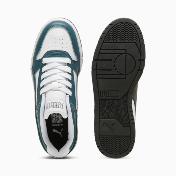 RBD Game Low Sneakers Youth, Cold Green-PUMA Black-PUMA White, large-ZAF