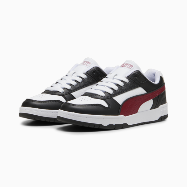 RBD Game Low Sneakers Youth, PUMA Black-Intense Red-PUMA White, large-ZAF