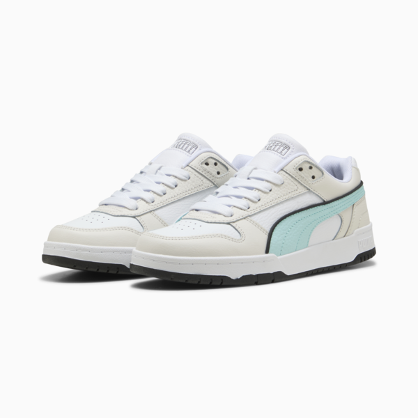 RBD Game Low Sneakers Youth, Vapor Gray-Safe Lake-PUMA White, large-ZAF