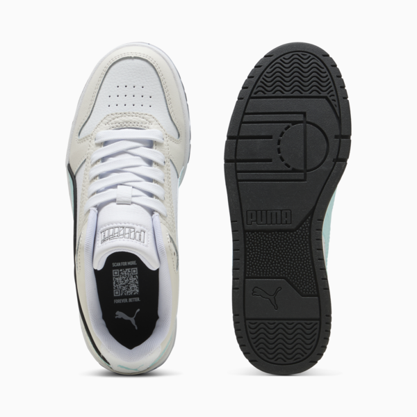 RBD Game Low Sneakers Youth, Vapor Gray-Safe Lake-PUMA White, large-ZAF