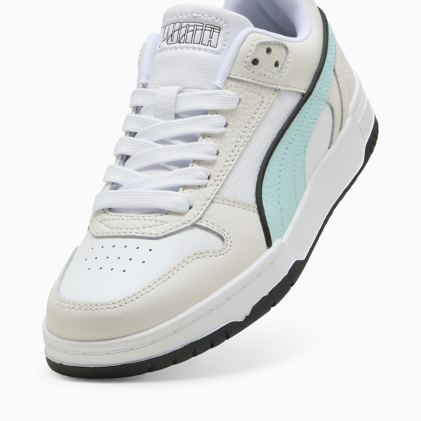 RBD Game Low Sneakers Youth, Vapor Gray-Safe Lake-PUMA White, large-ZAF
