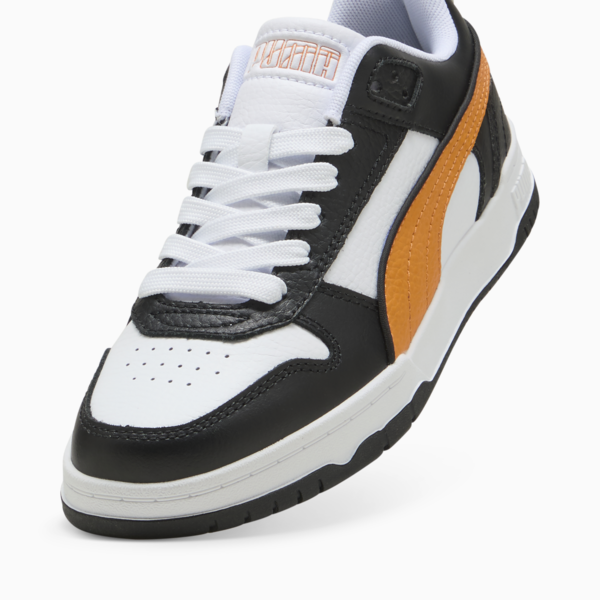 RBD Game Low Sneakers Youth, PUMA Black-Dark Poppy-Puma White, large-ZAF