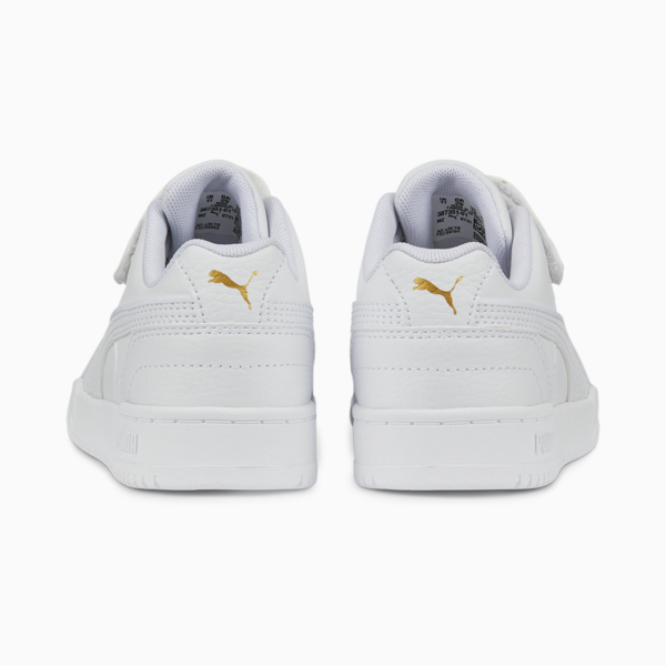 RBD Game Low Sneakers Kids, Puma White-Puma White-Puma Team Gold, large-ZAF