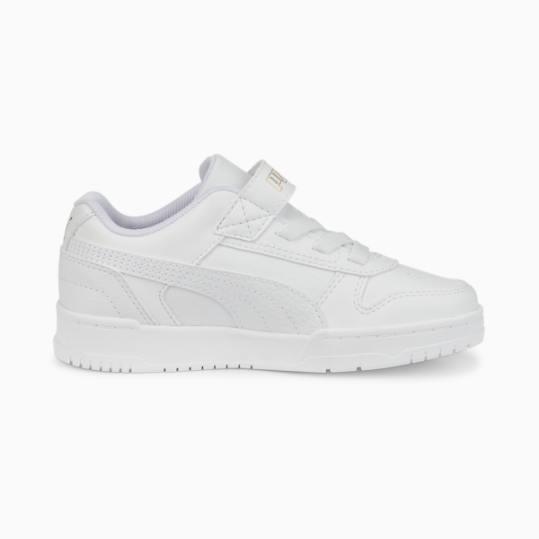 RBD Game Low Sneakers Kids, Puma White-Puma White-Puma Team Gold, large-ZAF