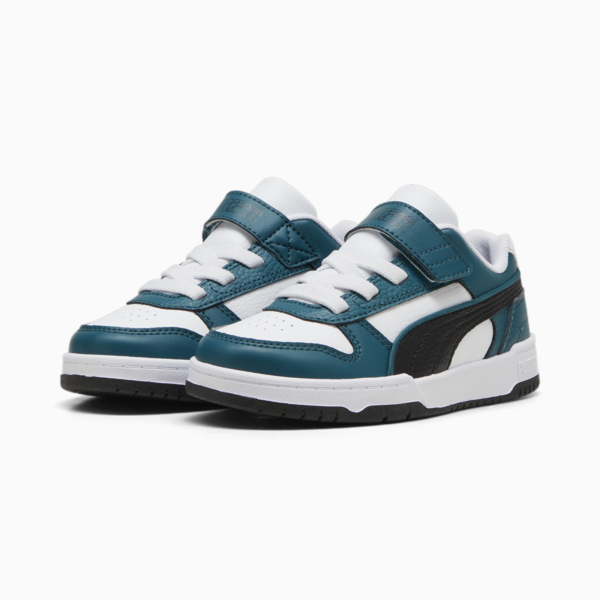 RBD Game Low Sneakers Kids, Cold Green-PUMA Black-PUMA White, large-ZAF