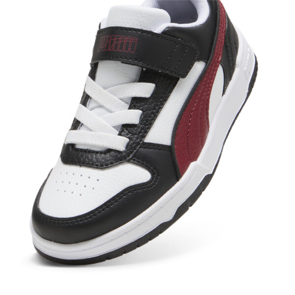 RBD Game Low Sneakers Kids, PUMA Black-Intense Red-PUMA White, large-ZAF