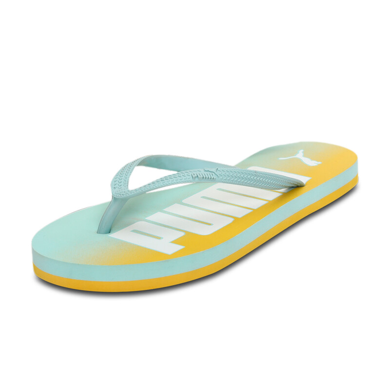 

Women's PUMA Amara Flip Flop, White/black/blue