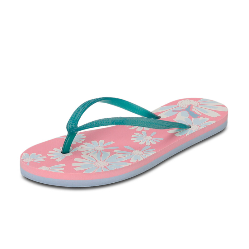 

Women's PUMA Swift Flip Flops, White/black/pink