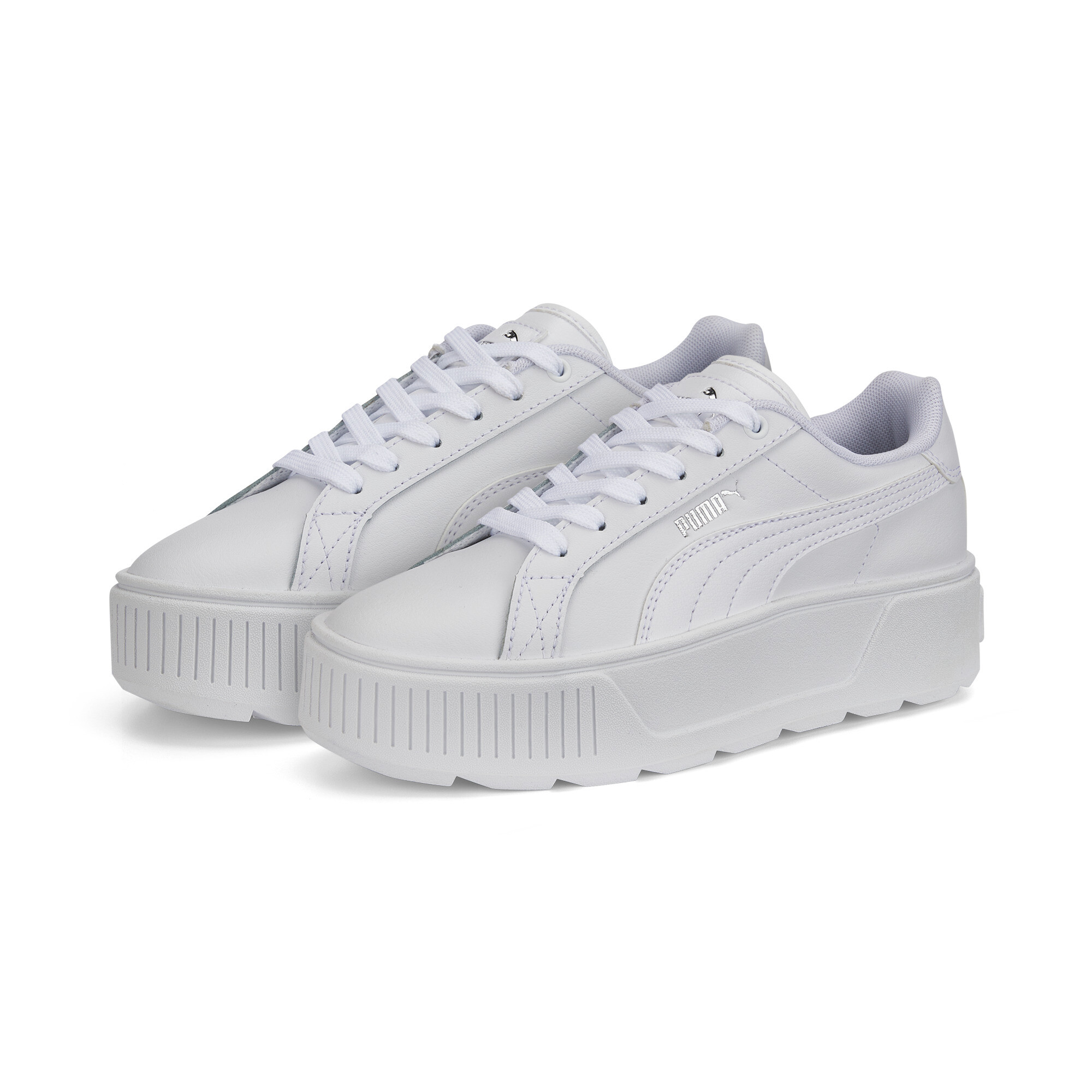 Women's Puma Karmen L Sneakers Youth, White, Size 37.5, Shoes