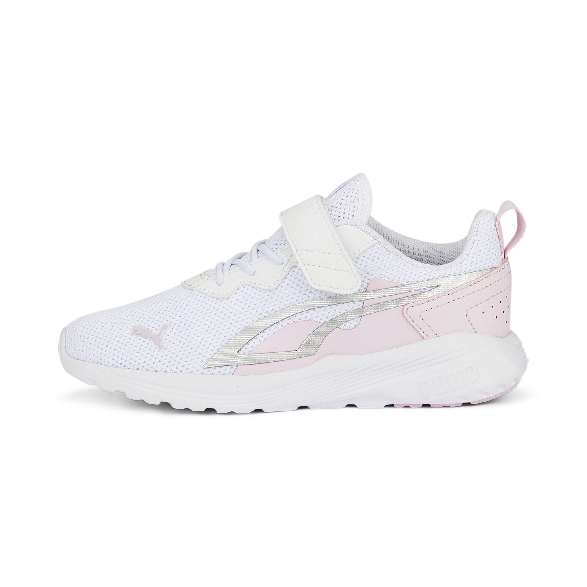 Puma All-Day Active Sneakers mit alternativem Verschluss Kinder Schuhe | Mit Plain | White/Pearl Pink/Silver | Größe: 31...