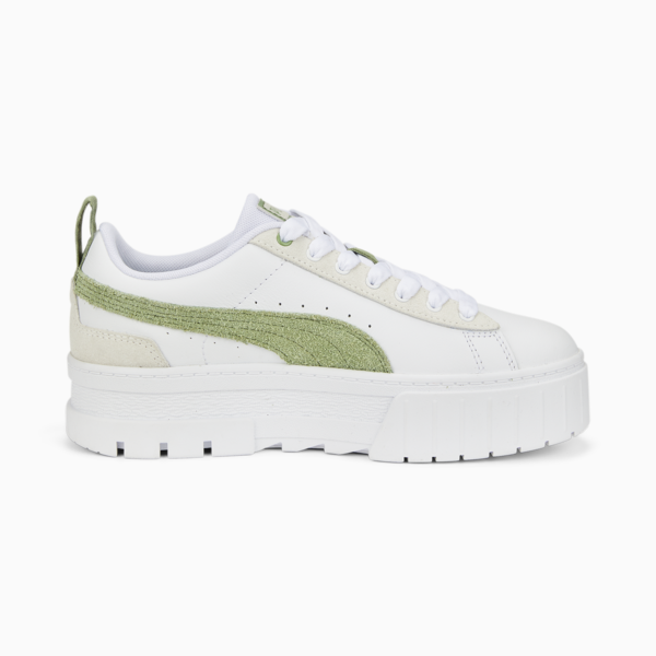 Mayze Mix Women's Sneakers, Puma White-Dusty Green, large-ZAF