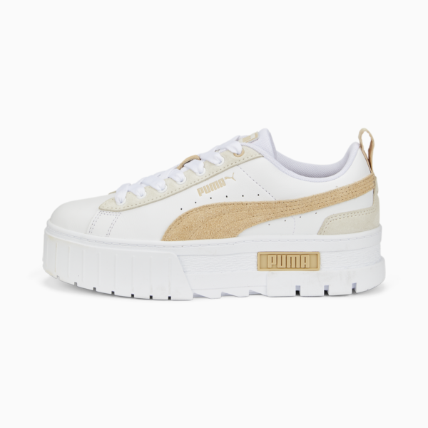Zapatillas Mayze Mix para mujer, Puma White-Light Sand, large-ARG