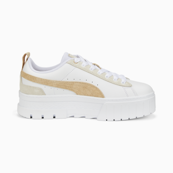 Zapatillas Mayze Mix para mujer, Puma White-Light Sand, large-ARG