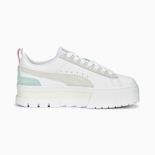 Zapatillas Mayze Mix para mujer, PUMA White-Warm White, large-ARG