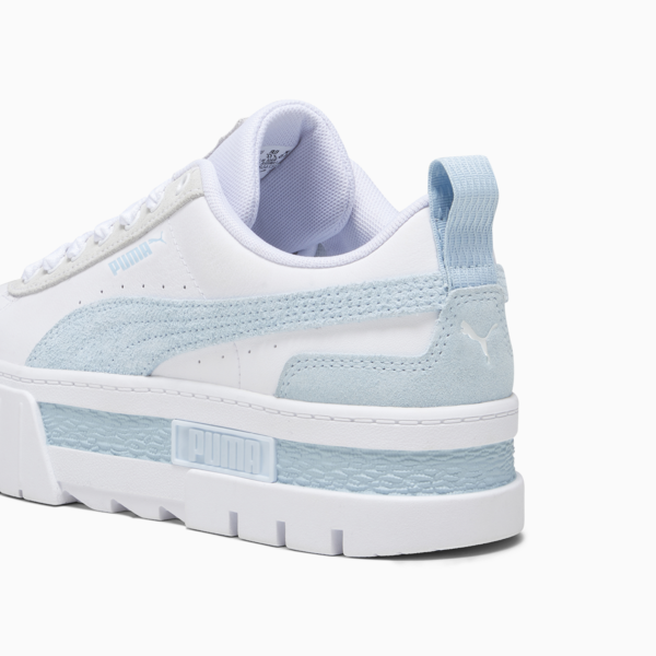 Zapatillas Mayze Mix para mujer, PUMA White-Icy Blue, large-ARG