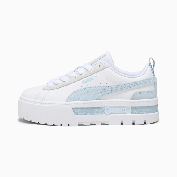 Zapatillas Mayze Mix para mujer, PUMA White-Icy Blue, large-ARG