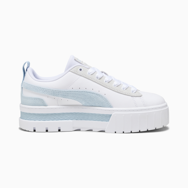 Zapatillas Mayze Mix para mujer, PUMA White-Icy Blue, large-ARG