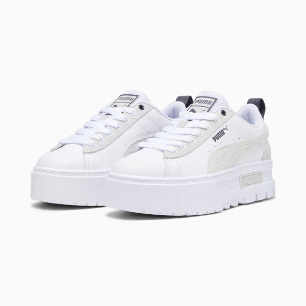 Zapatillas Mayze Mix para mujer, PUMA White-Dark Coal, large-ARG