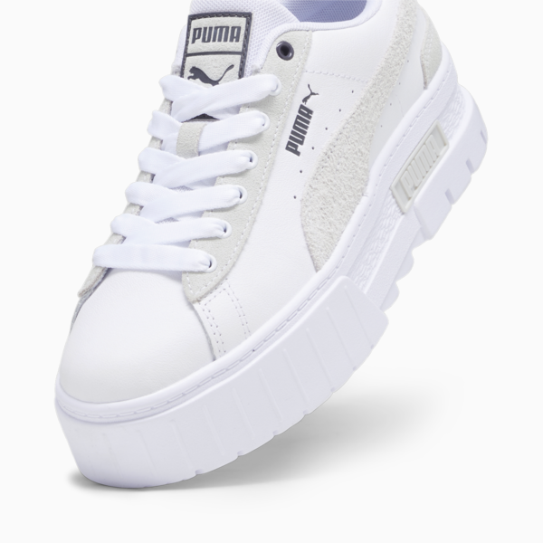 Zapatillas Mayze Mix para mujer, PUMA White-Dark Coal, large-ARG