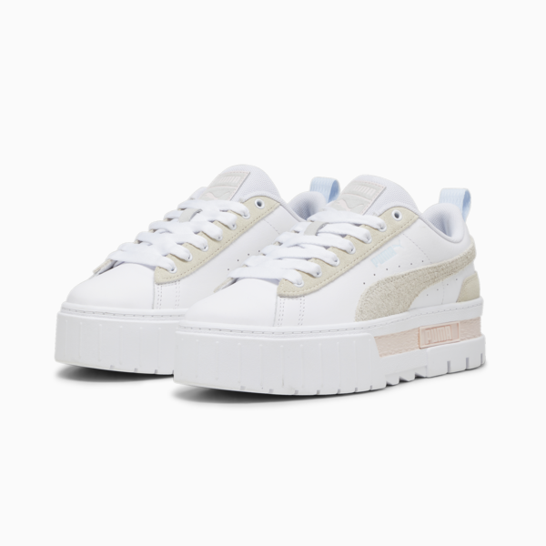 Zapatillas Mayze Mix para mujer, PUMA White-Alpine Snow, large-ARG