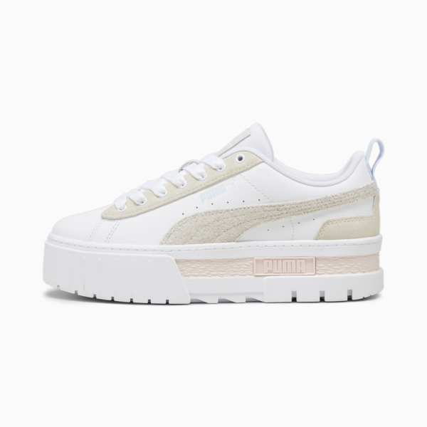 Zapatillas Mayze Mix para mujer, PUMA White-Alpine Snow, large-ARG