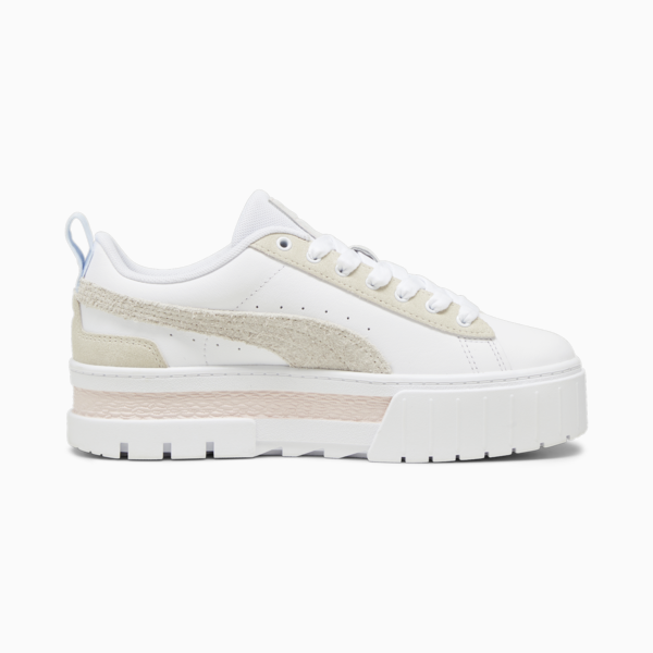 Mayze Mix Women's Sneakers, PUMA White-Alpine Snow, large-ZAF