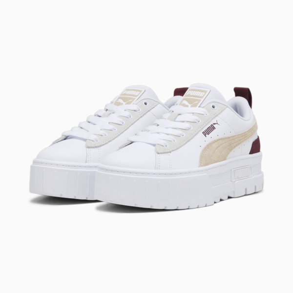 Zapatillas Mayze Mix para mujer, PUMA White-Dark Jasper, large-ARG