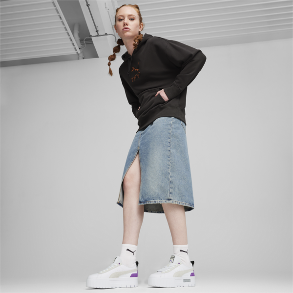 Zapatillas Mayze Mix para mujer, PUMA White-Ultraviolet, large-ARG