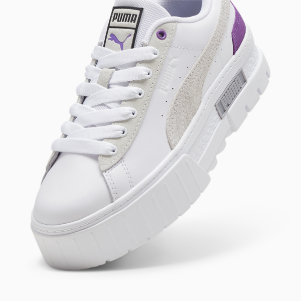 Zapatillas Mayze Mix para mujer, PUMA White-Ultraviolet, large-ARG