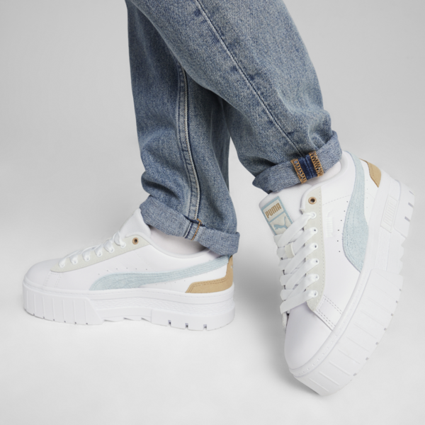Zapatillas Mayze Mix para mujer, PUMA White-Turquoise Surf, large-ARG
