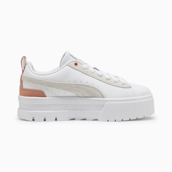 Zapatillas Mayze Mix para mujer, PUMA White-Vapor Gray, large-ARG