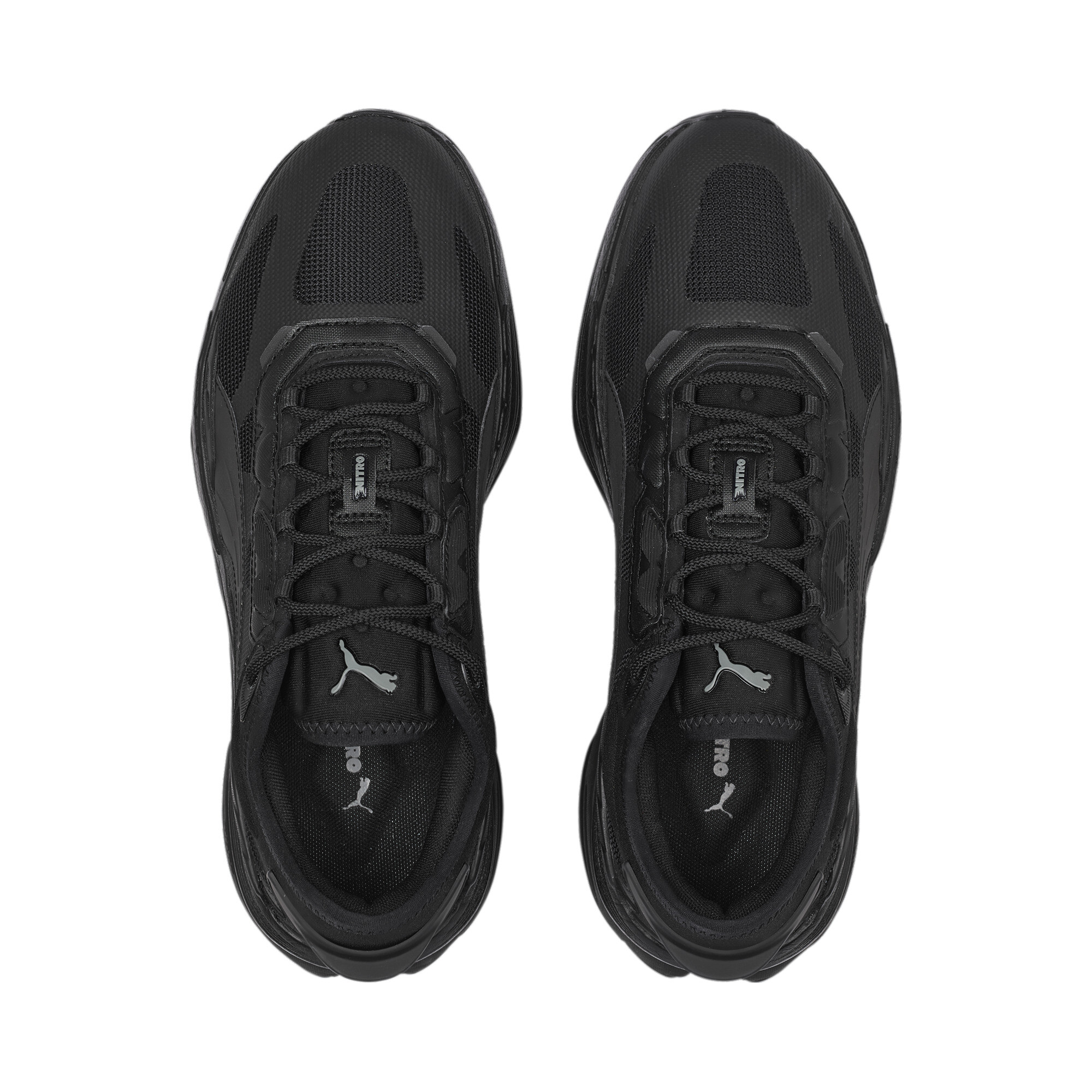 Men's PUMA Extent Nitro Mono Sneakers In Black, Size EU 41