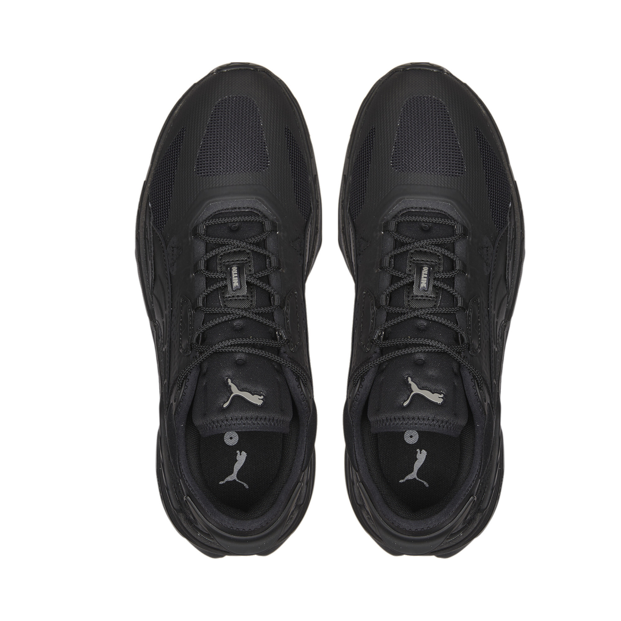Men's PUMA Extent Nitro Mono Sneakers In 10 - Black, Size EU 42