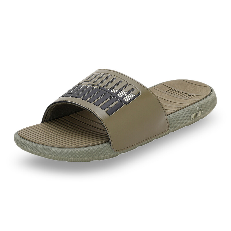 PUMA Cool Cat Power Unisex Slides Shoes, Black/red/green