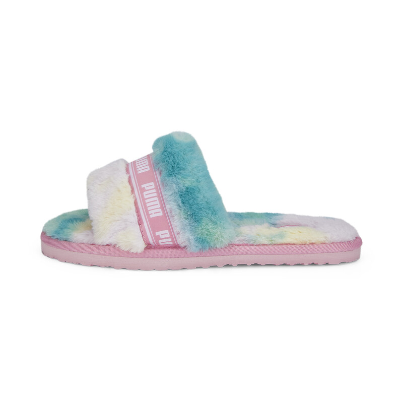 

Women's PUMA Fluff Tie-Dye Slippers Women Sandals