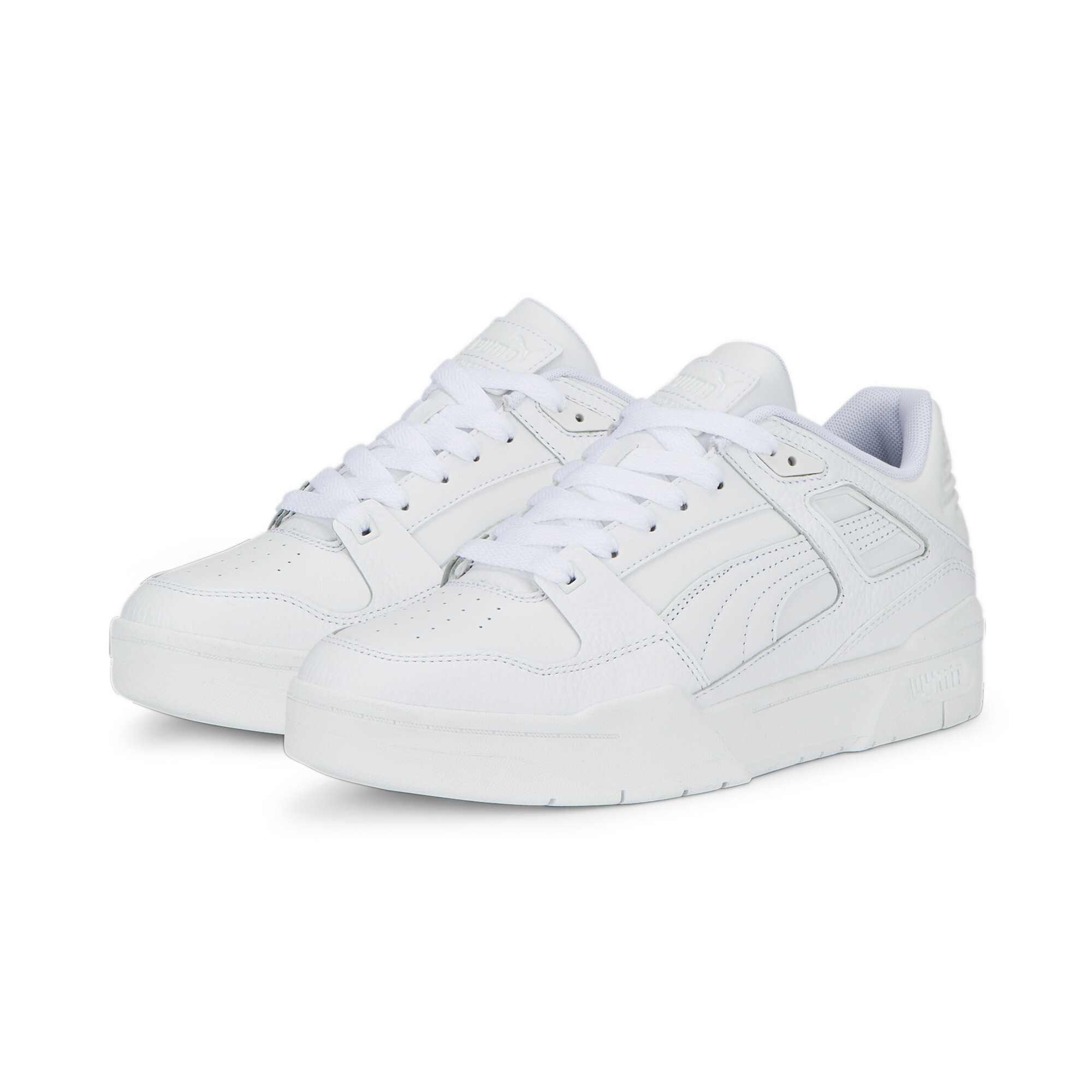 Men's PUMA Slipstream Leather Sneakers In White, Size EU 38