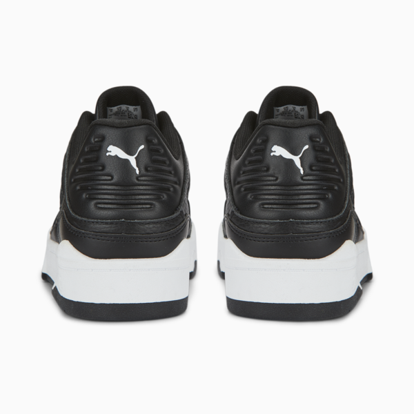 Slipstream Leather Sneakers, Puma Black-Puma White, large-ZAF
