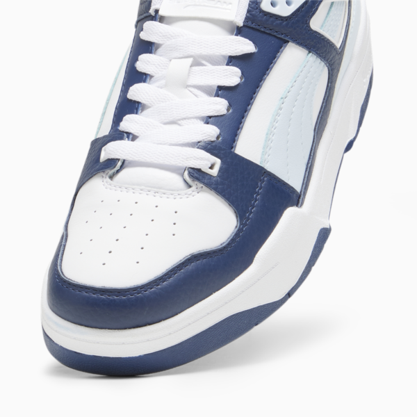 Slipstream Leather Sneakers, PUMA White-Icy Blue-Persian Blue, large-ZAF