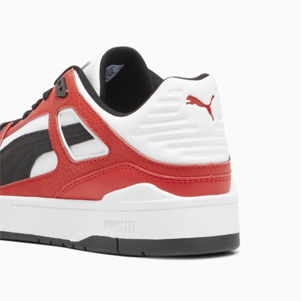 Slipstream Leather Sneakers, PUMA White-PUMA Black-PUMA Red, large-ZAF
