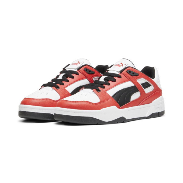 Red and white puma shoes discount