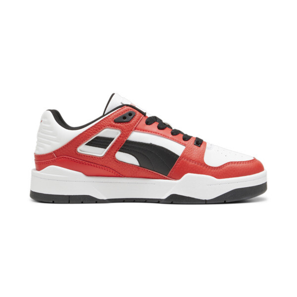 Slipstream Leather Sneakers, PUMA White-PUMA Black-PUMA Red, large-ZAF