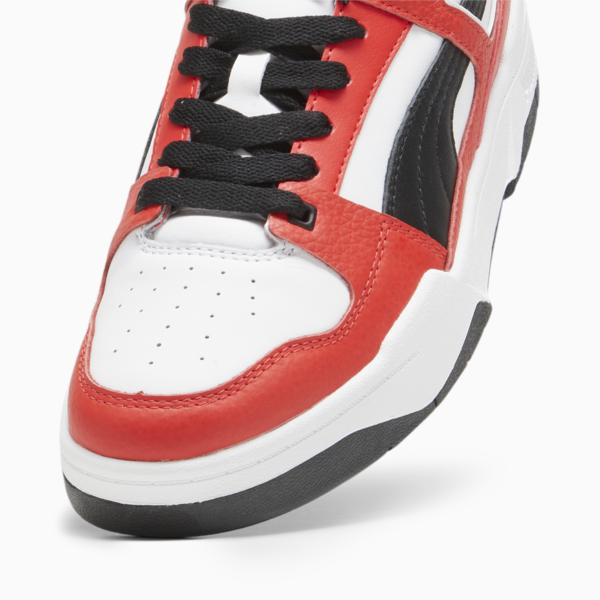Slipstream Leather Sneakers, PUMA White-PUMA Black-PUMA Red, large-ZAF