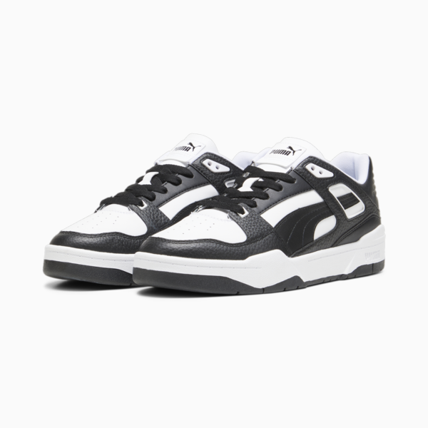 Slipstream Leather Sneakers, PUMA White-PUMA Black-PUMA Black, large-ZAF
