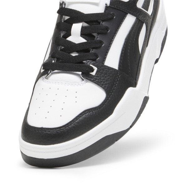 Puma black and white leather shoes new arrivals