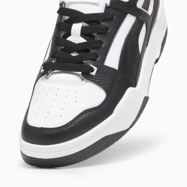 Slipstream Leather Sneakers, PUMA White-PUMA Black-PUMA Black, large-ZAF