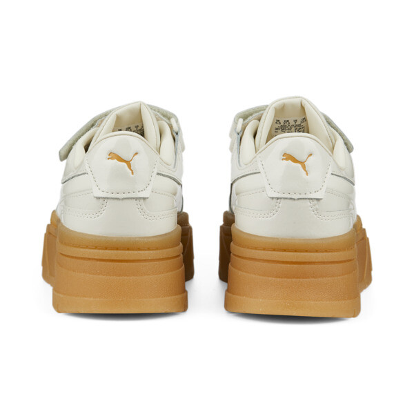 Puma platform sneakers in beige patent shop