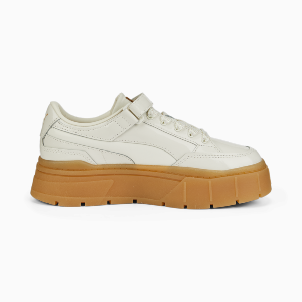 Mayze Stack Patent Sneakers Women, Marshmallow, large-ZAF